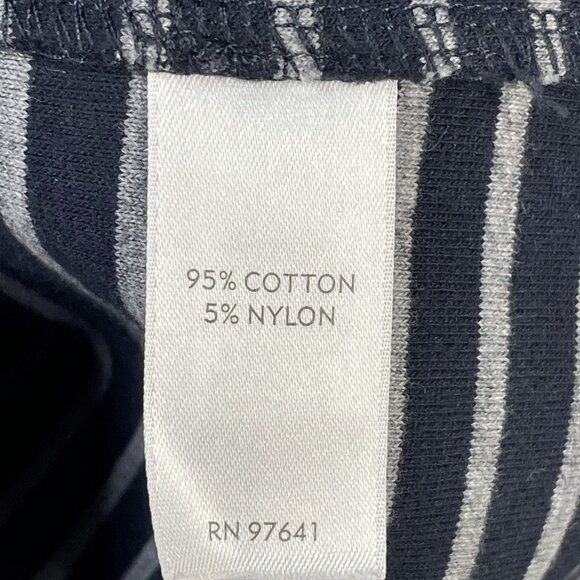 J. JILL Blazer Women's Sz S Cotton Stretch Jacket Navy Blue Gray Stripe Pockets - Picture 6 of 7